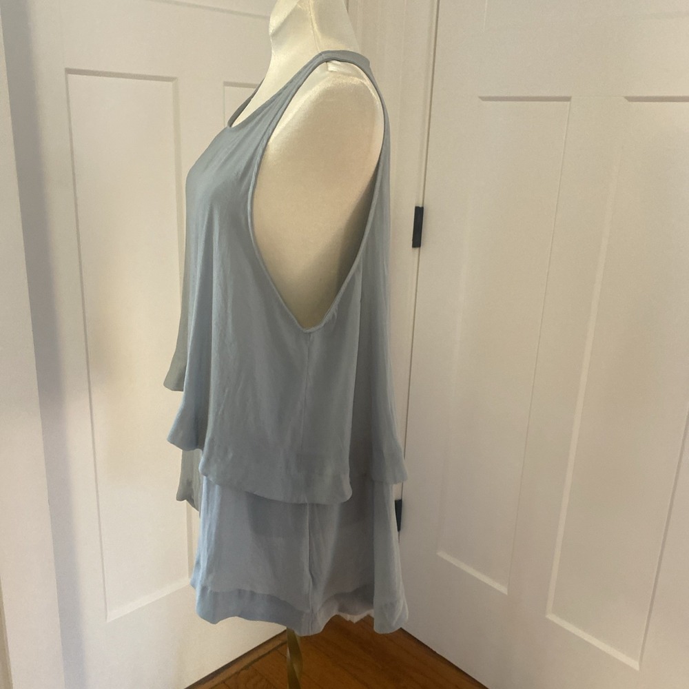 Free People Layers In Love Tiered Tunic Tank Top Blue Medium - Picture 3 of 6